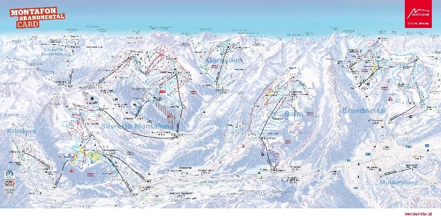 Gaschurn ski map